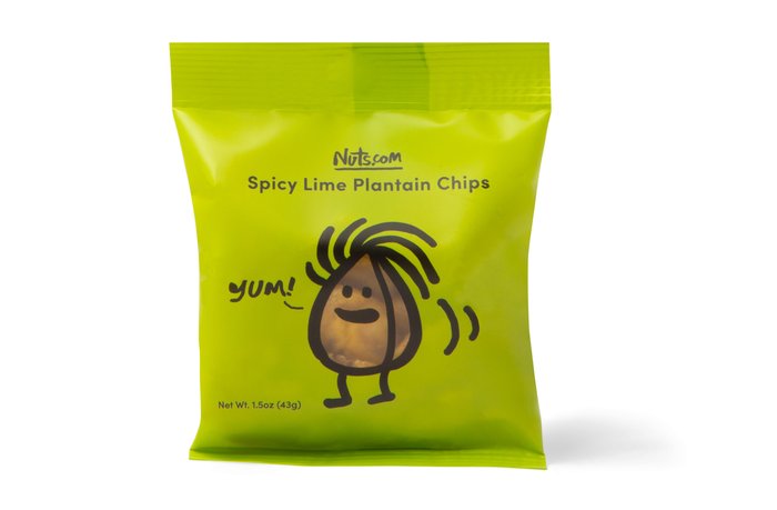 Nuts Spicy Lime Plantain Chips - Single Serve