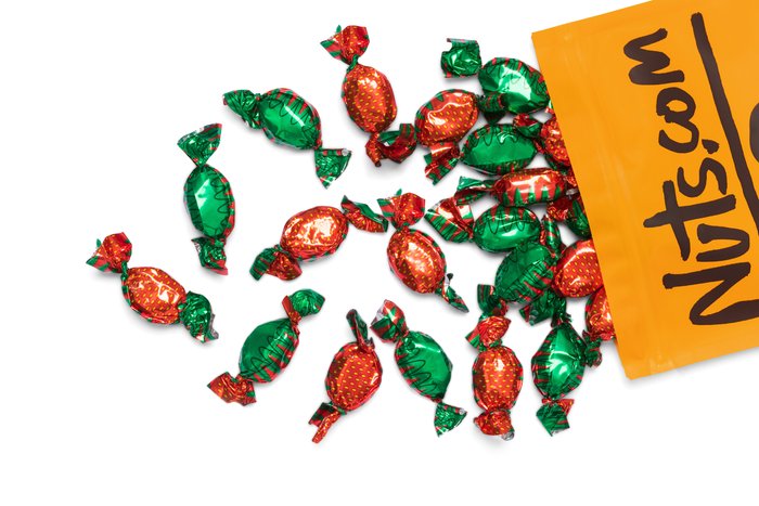 Nuts Strawberry Hard Candy