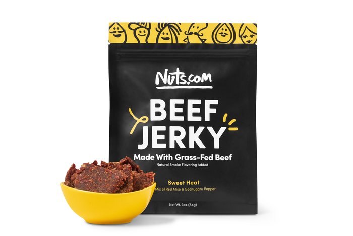 Nuts Sweet Heat Grass Fed Beef Jerky