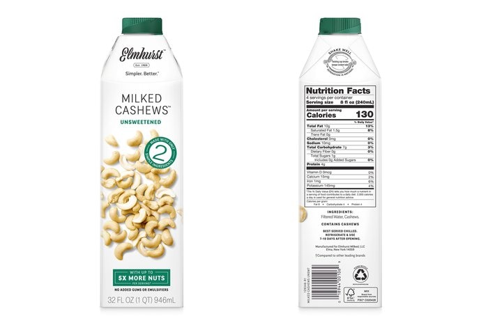 nuts Unsweetened Milked Cashews
