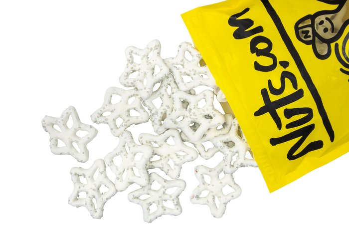 Nuts Yogurt Snowflake Pretzels