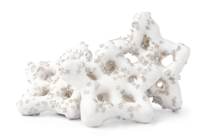 nuts Yogurt Snowflake Pretzels
