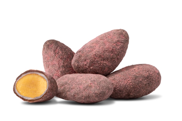 Nuts Raspberry Dusted Dark Chocolate Covered Almonds