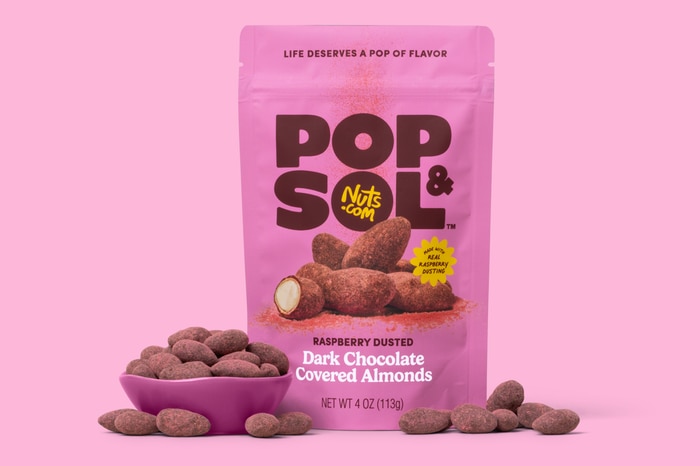 nuts Raspberry Dusted Dark Chocolate Covered Almonds