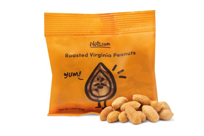 nuts Roasted Virginia Peanuts (Salted No Shell) - Single Serve