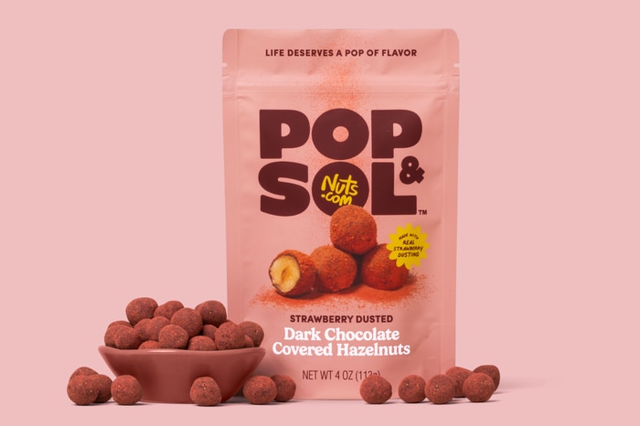 nuts Strawberry Dusted Dark Chocolate Covered Hazelnuts