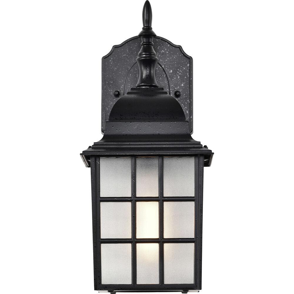 Nuvo Lighting Adams 1 Light 14 Inch Textured Black Outdoor Wall Lantern
