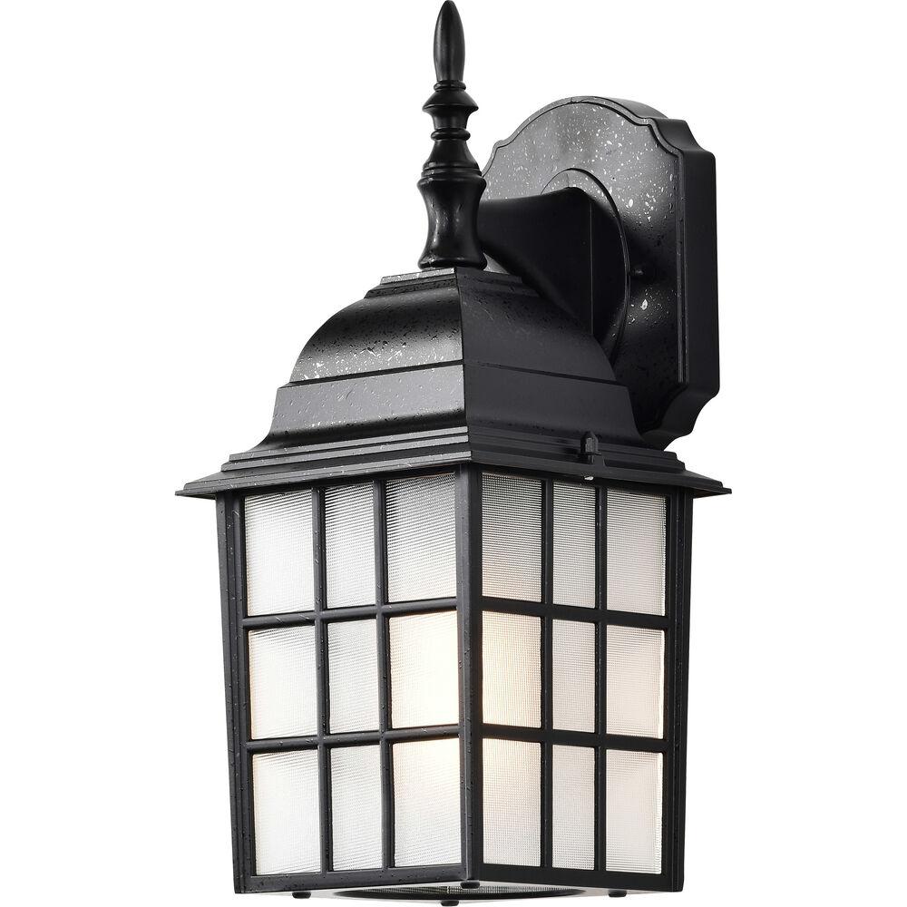 Nuvo Lighting Adams 1 Light 14 Inch Textured Black Outdoor Wall Lantern