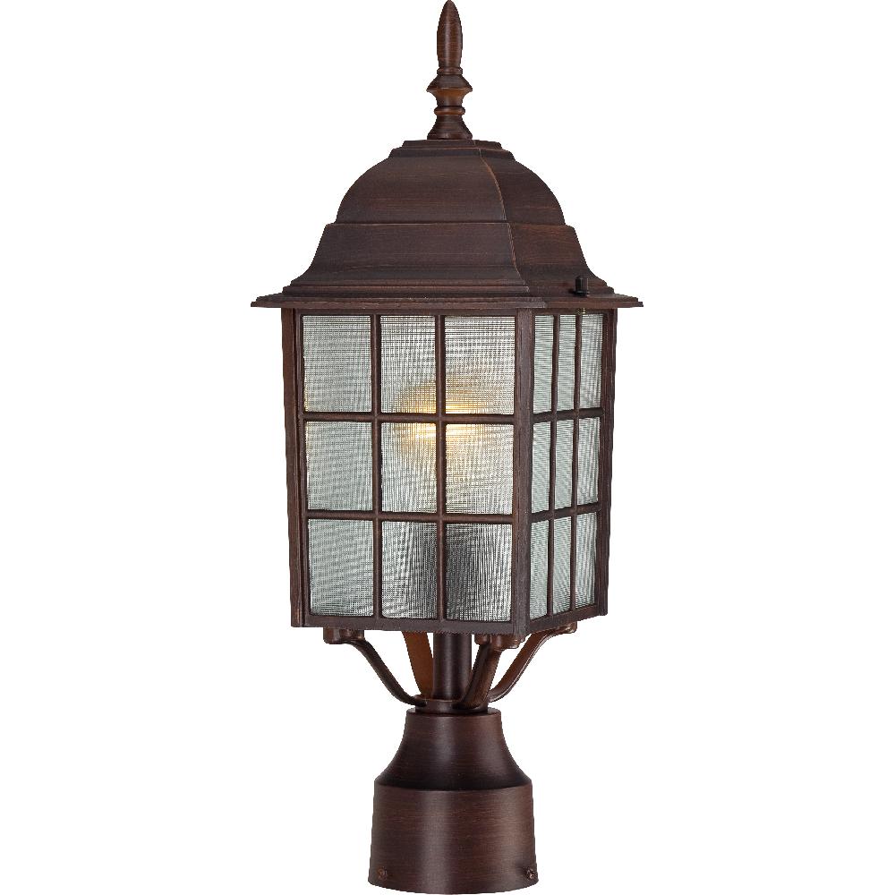 nuvo lighting Adams 1 Light 18 inch Rustic Bronze Outdoor Post Light
