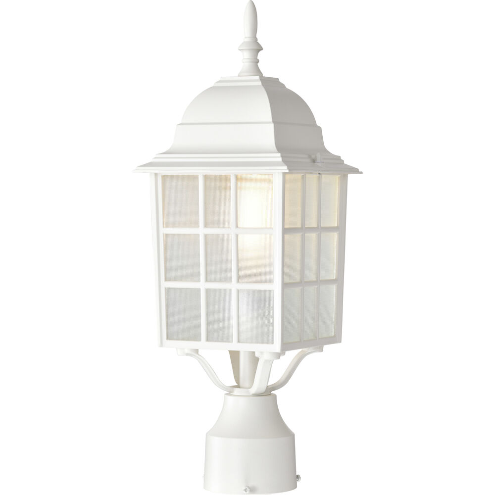 Nuvo Lighting Adams 1 Light 18 Inch White Outdoor Post Light
