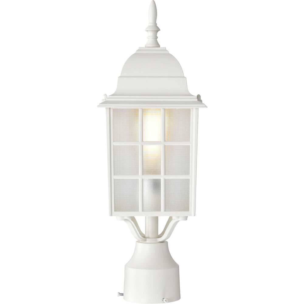 Nuvo Lighting Adams 1 Light 18 Inch White Outdoor Post Light
