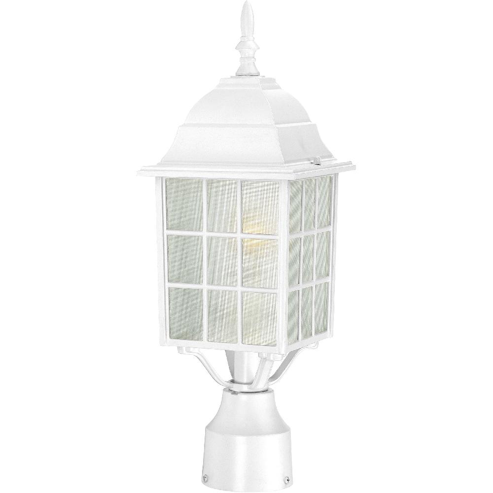 nuvo lighting Adams 1 Light 18 inch White Outdoor Post Light