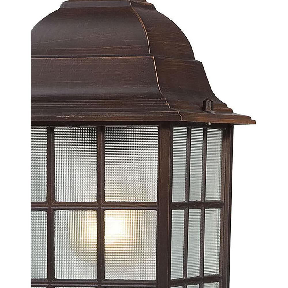 Nuvo Lighting Adams 1 Light 6 Inch Rustic Bronze Outdoor Hanging Lantern