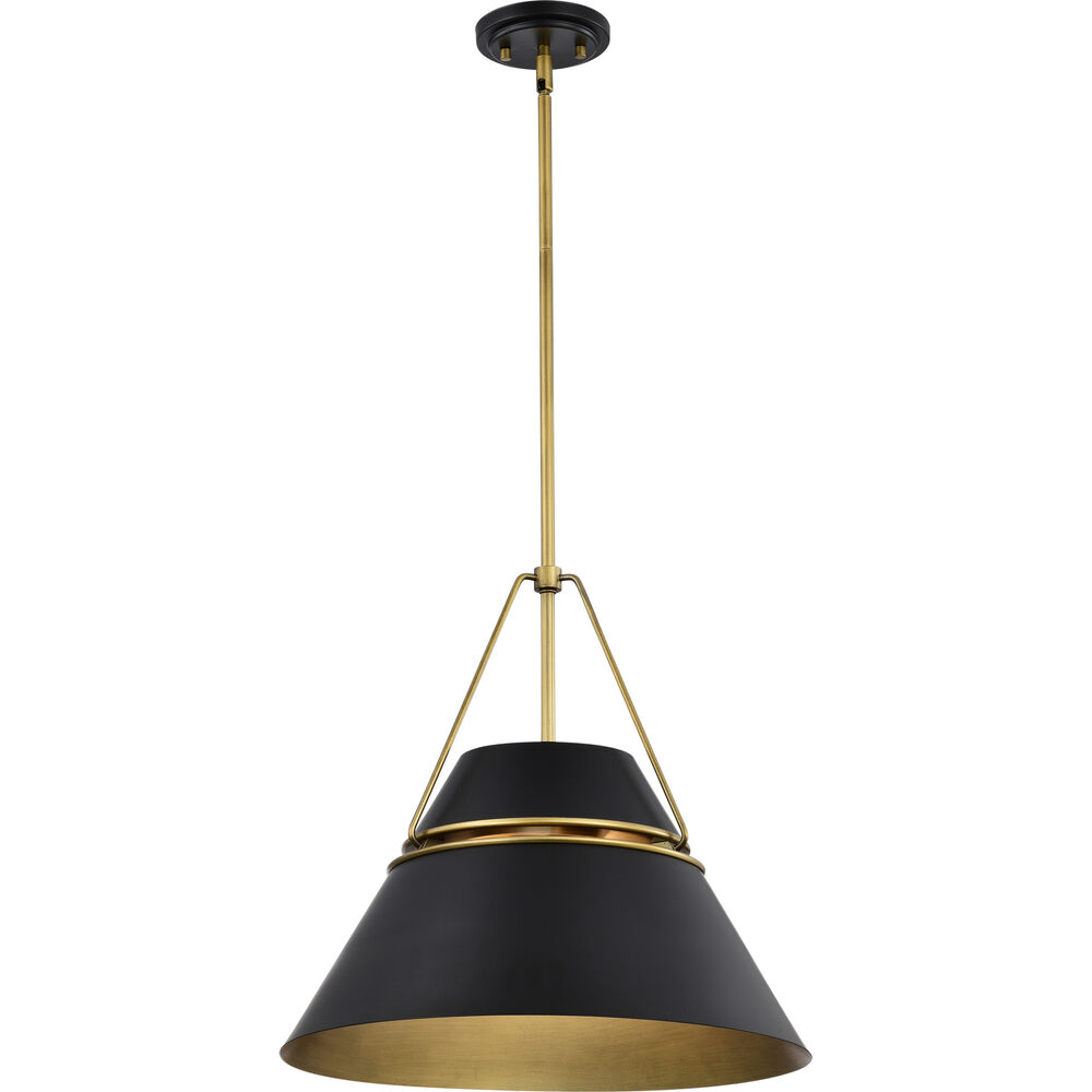 Nuvo Lighting Adina 3 Light 18 Inch Matte Black Pendant Ceiling Light