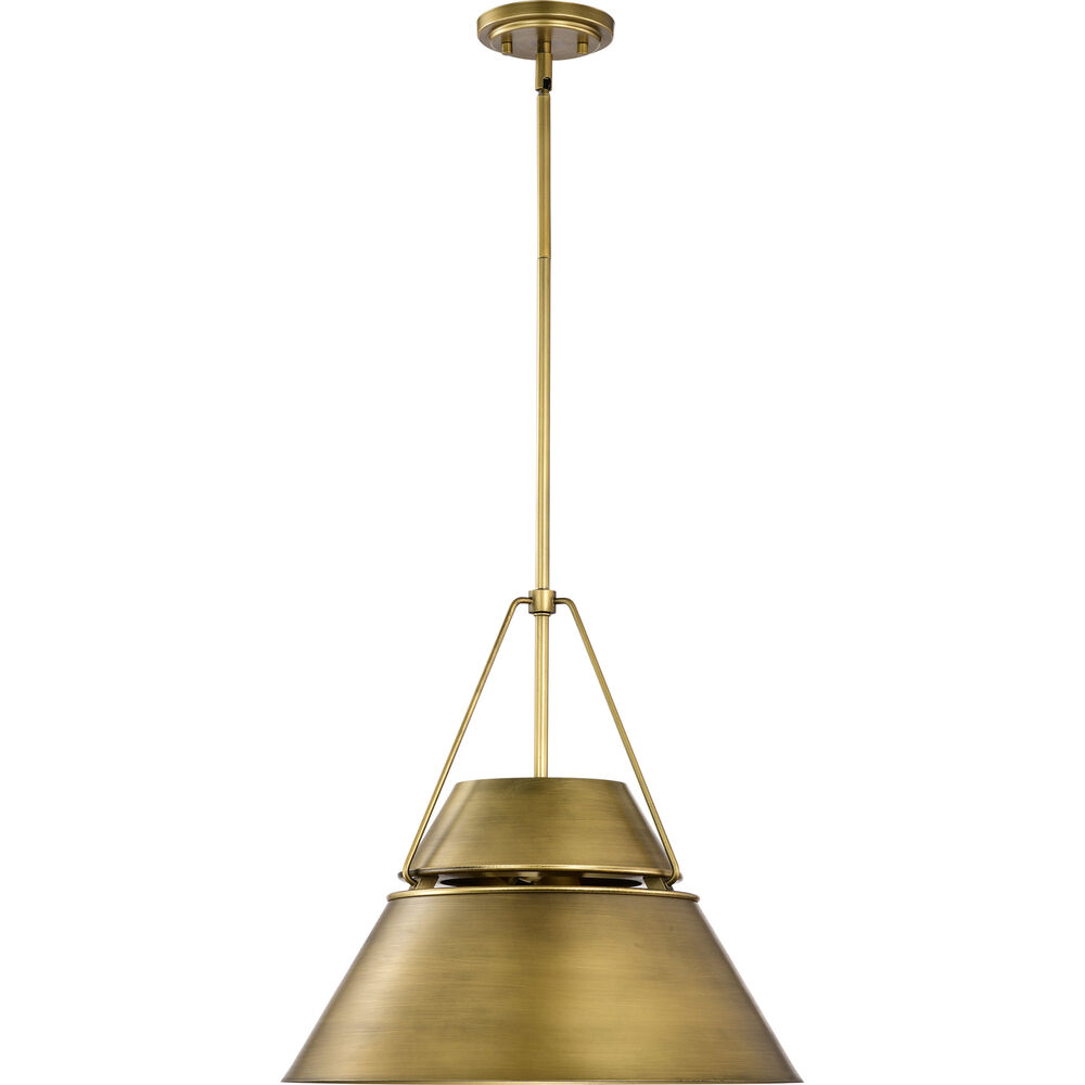 Nuvo Lighting Adina 3 Light 18 Inch Natural Brass Pendant Ceiling Light