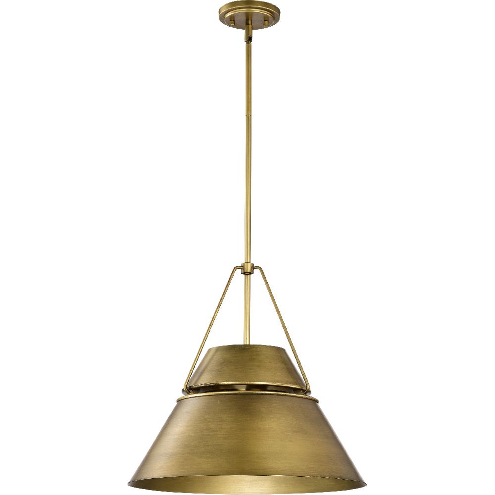 nuvo lighting Adina 3 Light 18 inch Natural Brass Pendant Ceiling Light