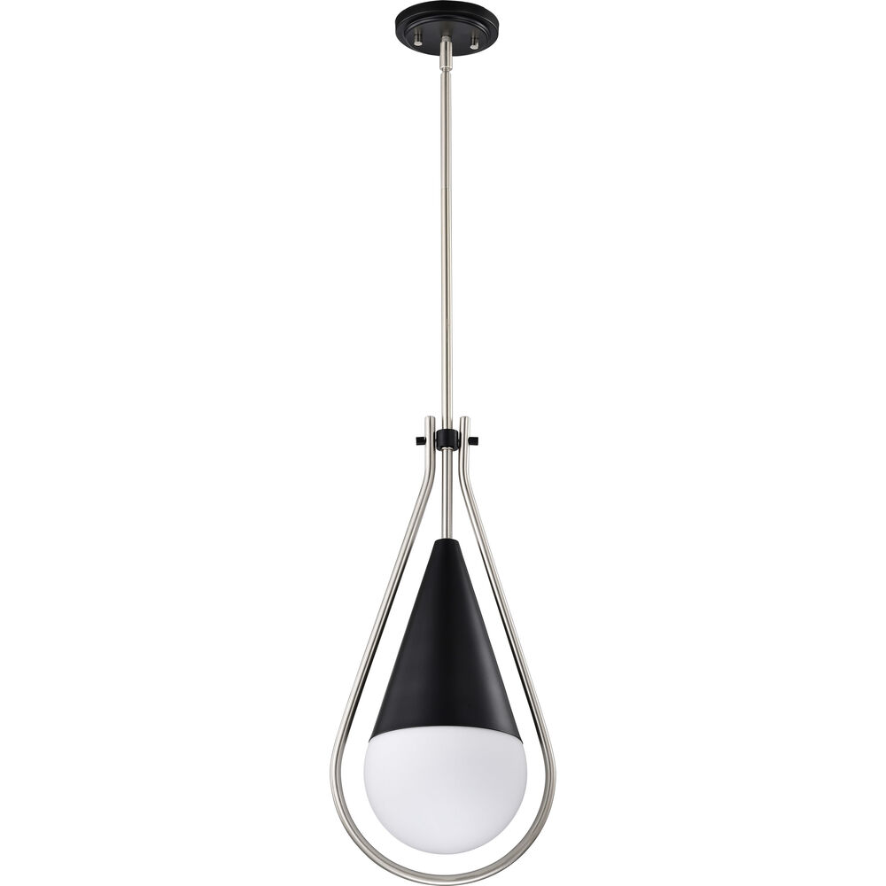 Nuvo Lighting Admiral 1 Light 10 Inch Matte Black Pendant Ceiling Light
