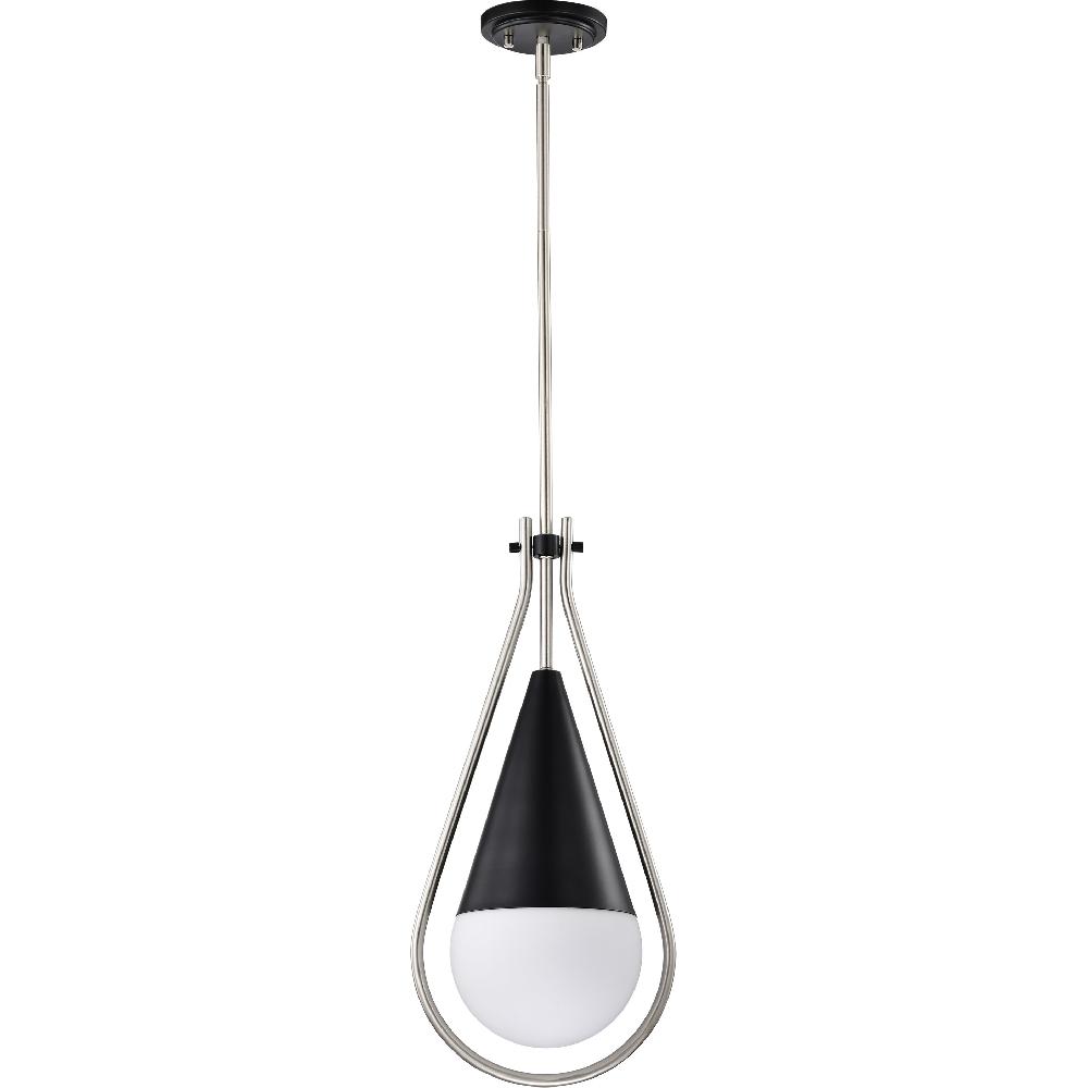 nuvo lighting Admiral 1 Light 10 inch Matte Black Pendant Ceiling Light