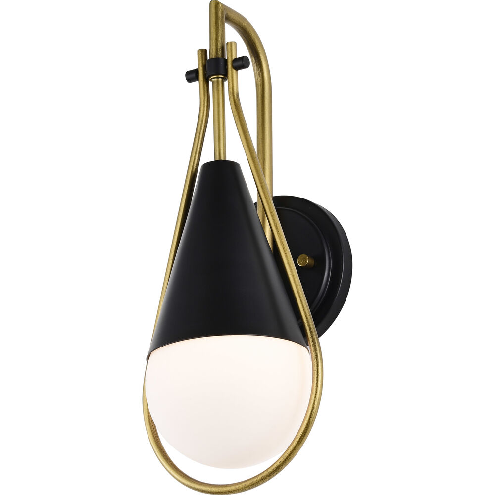 Nuvo Lighting Admiral 1 Light 6.5 Inch Matte Black Wall Sconce Wall Light