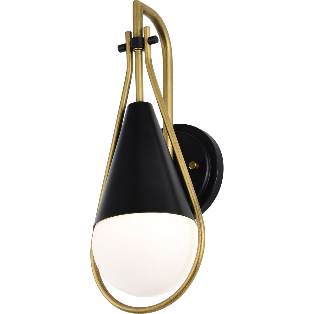 Nuvo Lighting Admiral 1 Light 6.5 Inch Matte Black Wall Sconce Wall Light