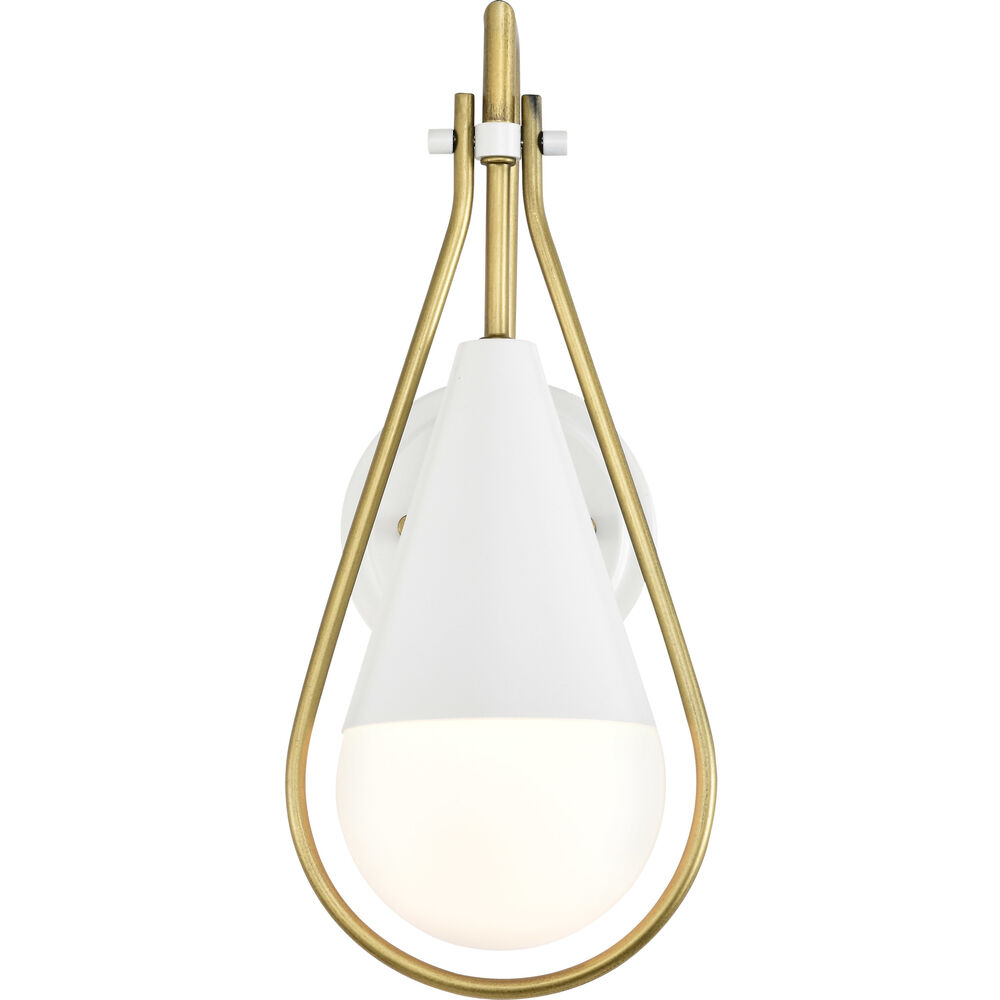 Nuvo Lighting Admiral 1 Light 6.5 Inch Matte White Wall Sconce Wall Light