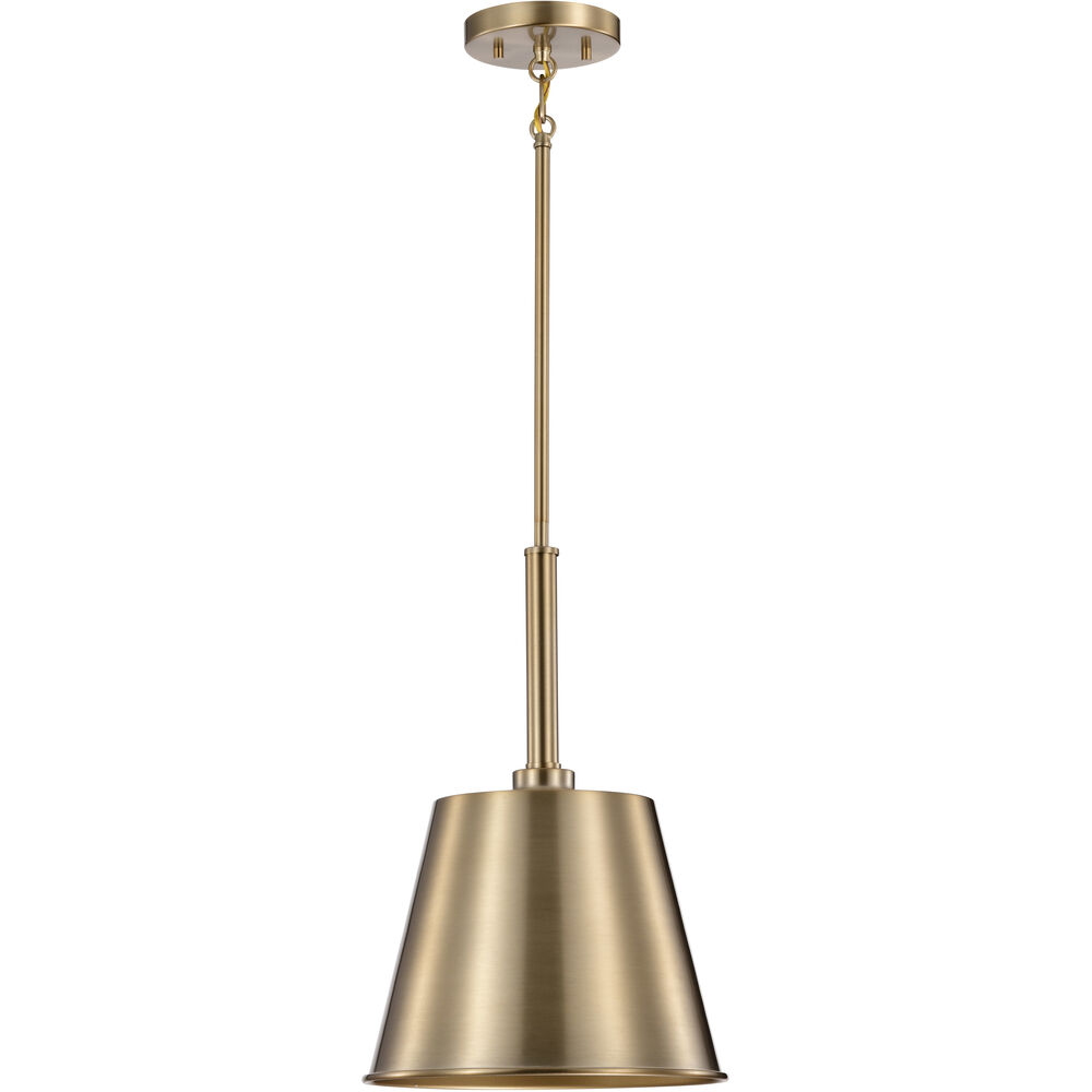 Nuvo Lighting Alexis 1 Light 11 Inch Burnished Brass And Gold Pendant Ceiling Light