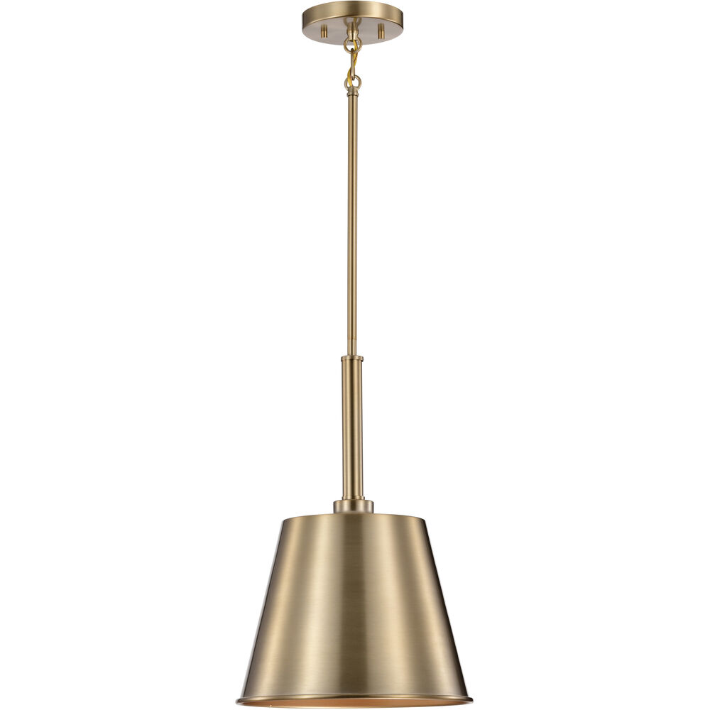 Nuvo Lighting Alexis 1 Light 11 Inch Burnished Brass And Gold Pendant Ceiling Light