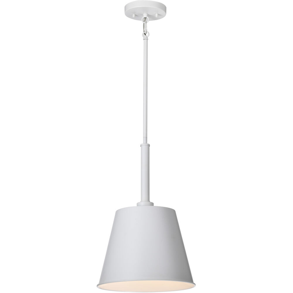 Nuvo Lighting Alexis 1 Light 11 Inch Matte White Pendant Ceiling Light