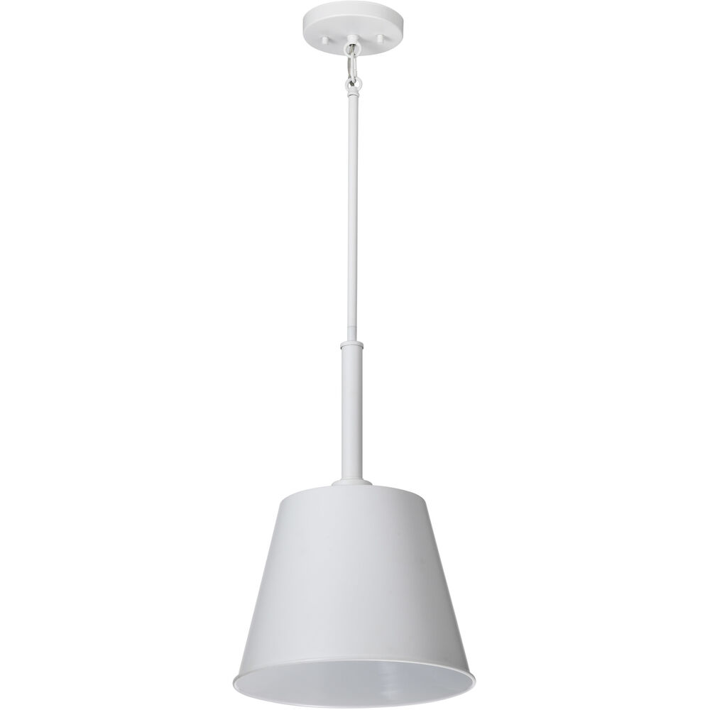 Nuvo Lighting Alexis 1 Light 11 Inch Matte White Pendant Ceiling Light