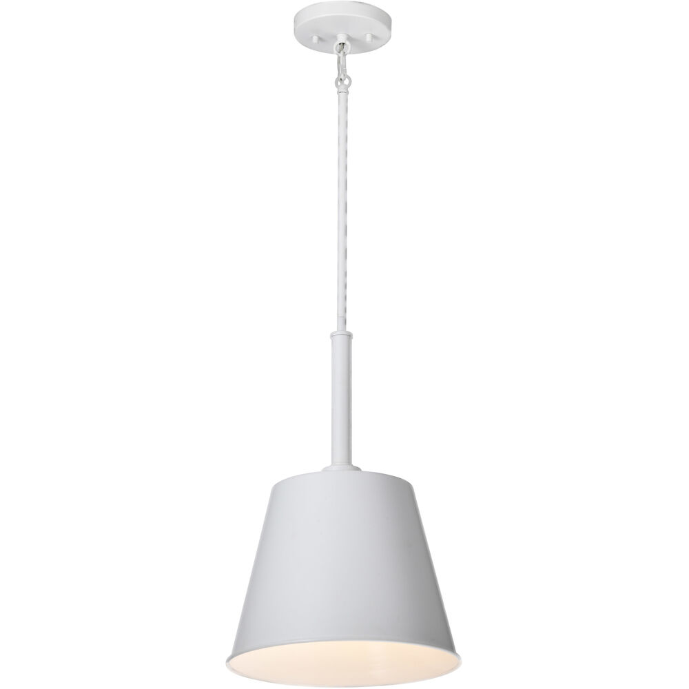 Nuvo Lighting Alexis 1 Light 11 Inch Matte White Pendant Ceiling Light