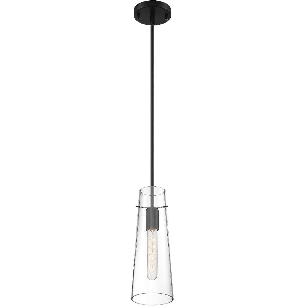 nuvo lighting Alondra 1 Light 4 inch Black Pendant Ceiling Light