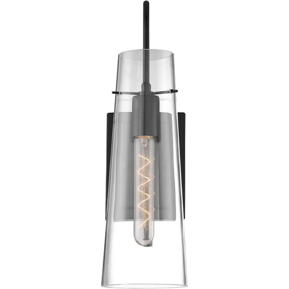 Nuvo Lighting Alondra 1 Light 5 Inch Black Vanity Light Wall Light