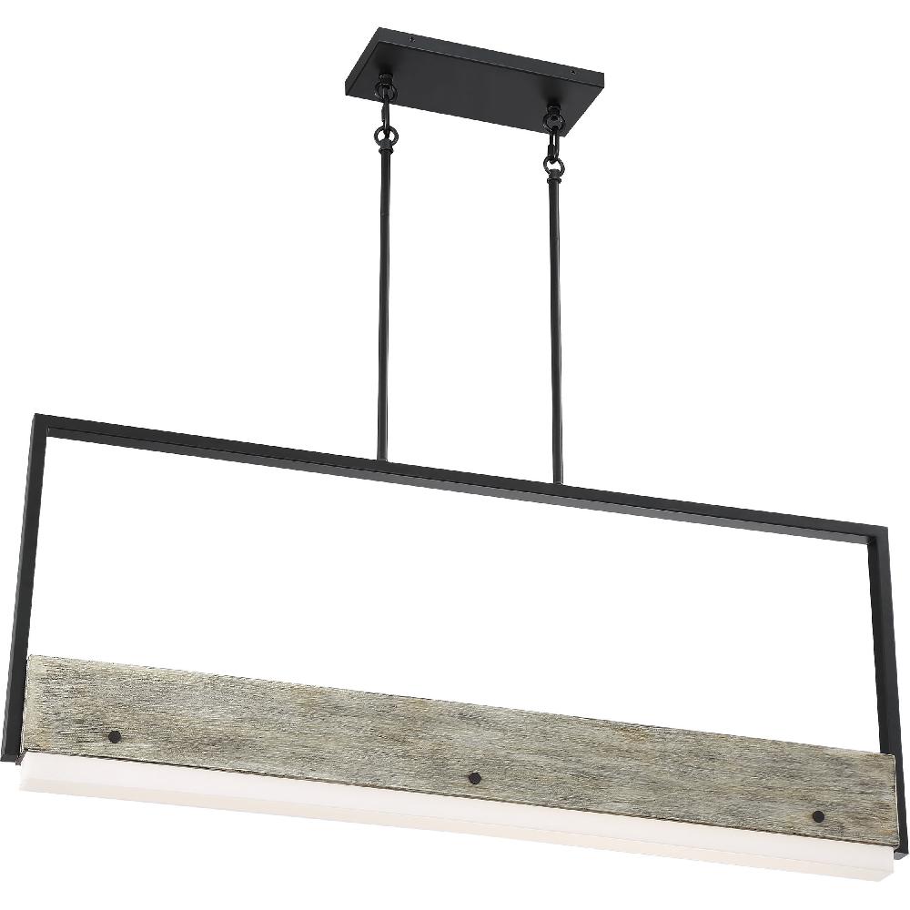 nuvo lighting Alta LED 2 inch Black and Gray Wood Pendant Ceiling Light