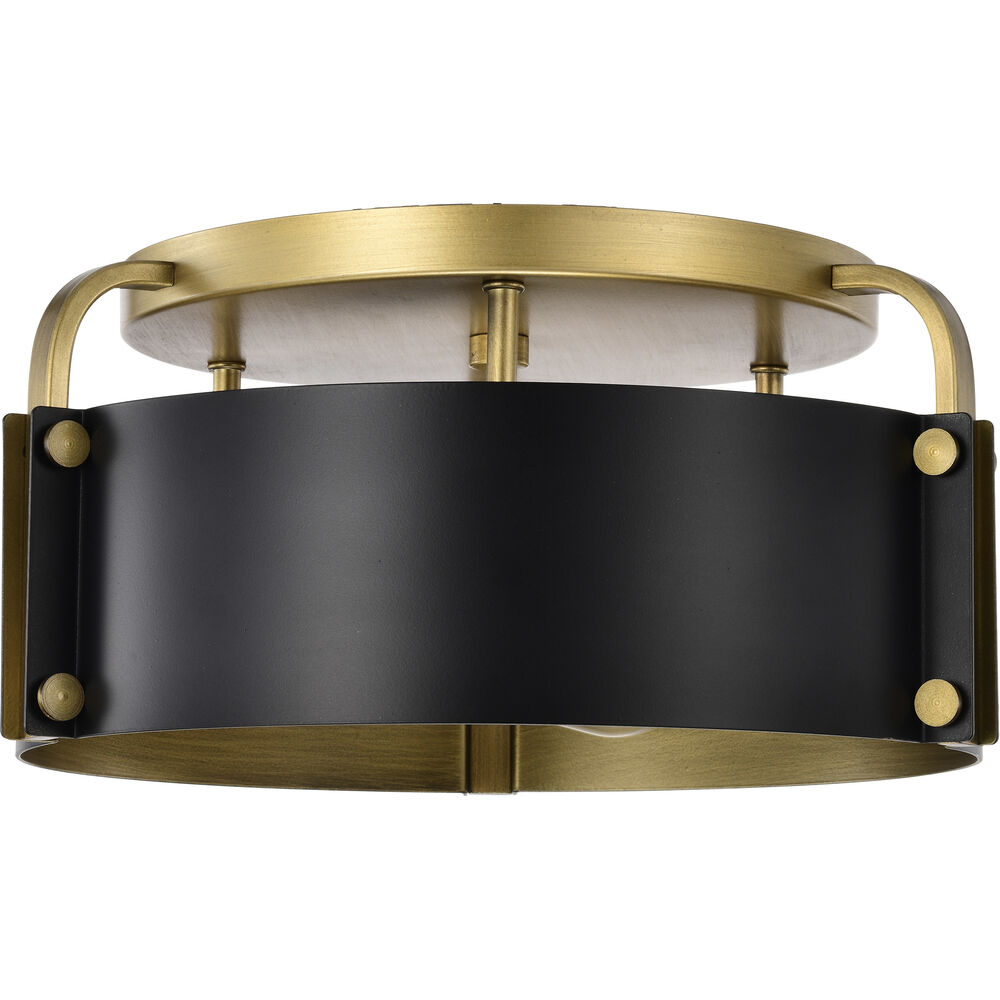 Nuvo Lighting Altos 3 Light 14 Inch Matte Black Semi Flush Mount Ceiling Light