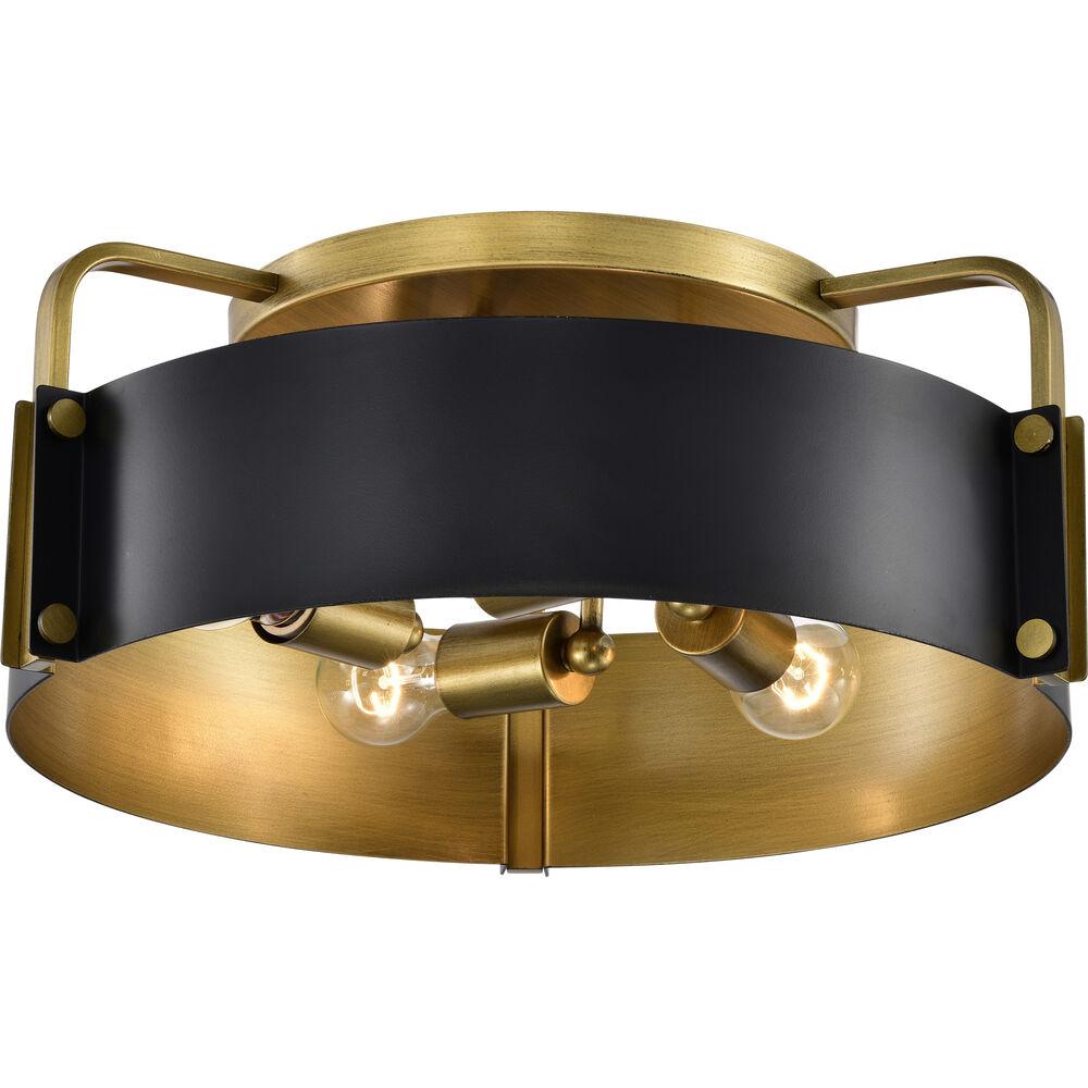 Nuvo Lighting Altos 4 Light 18 Inch Matte Black Semi Flush Mount Ceiling Light