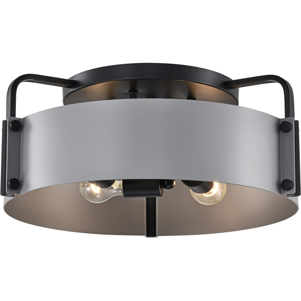Nuvo Lighting Altos 4 Light 18 Inch Matte Gray Semi Flush Mount Ceiling Light
