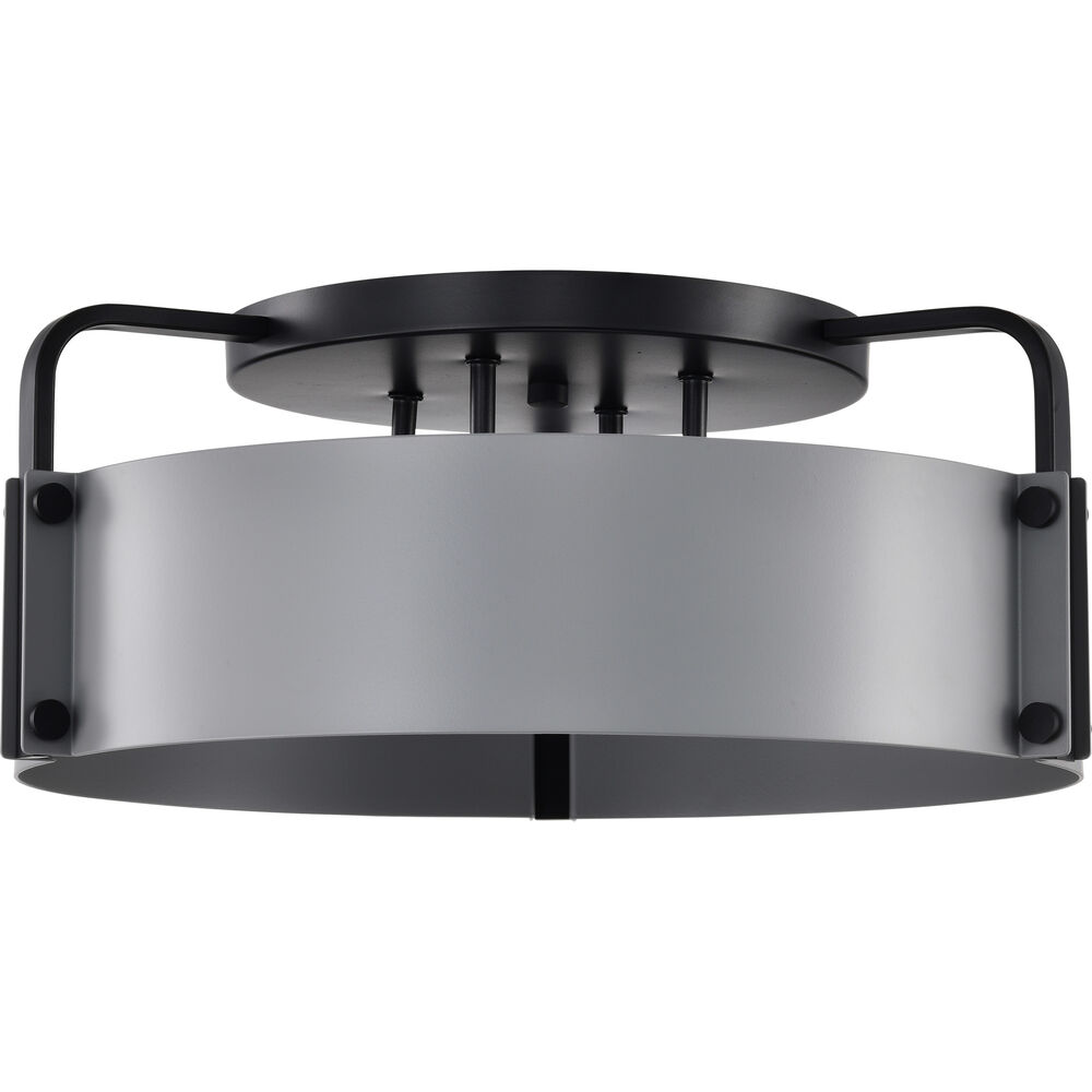 Nuvo Lighting Altos 4 Light 18 Inch Matte Gray Semi Flush Mount Ceiling Light