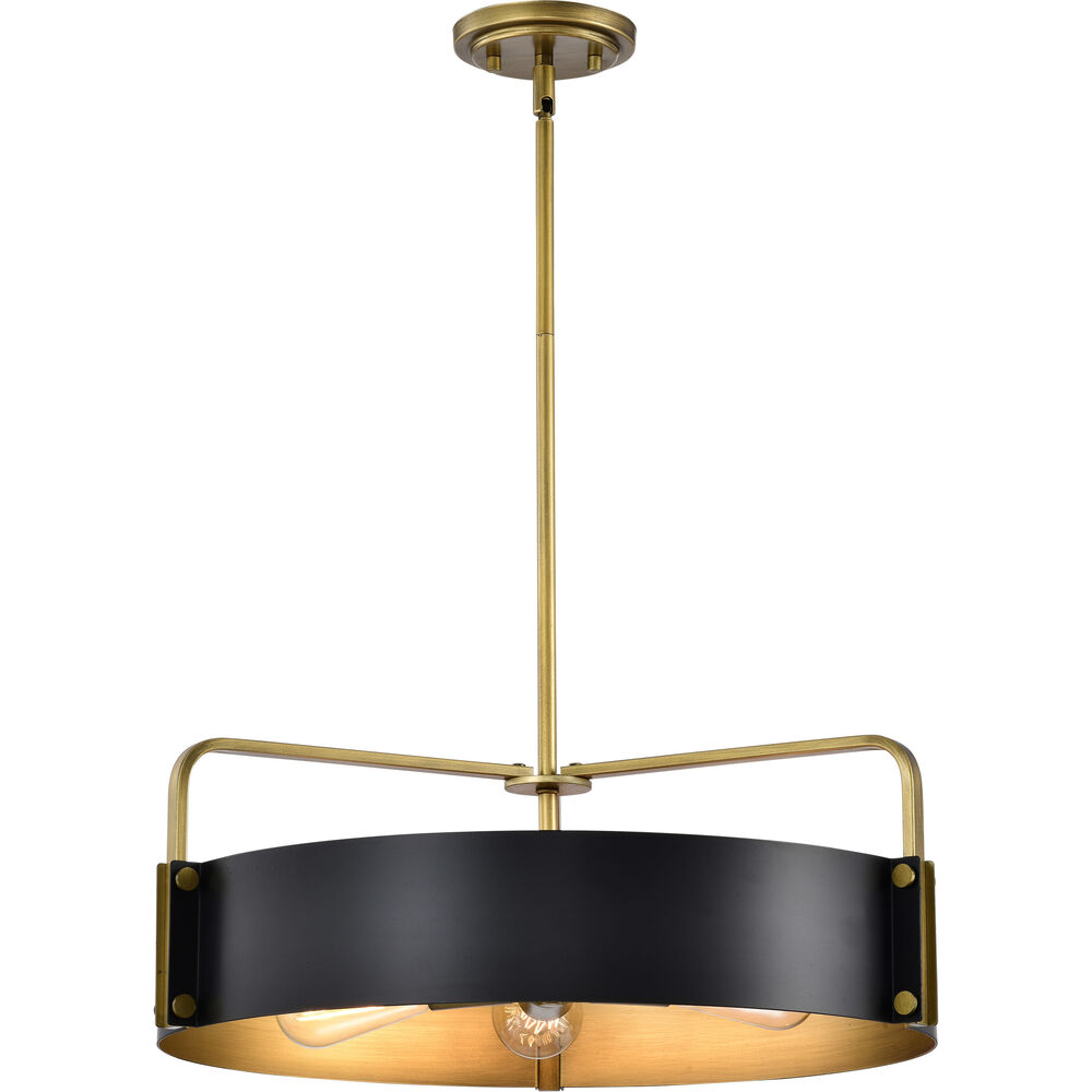 Nuvo Lighting Altos 5 Light 22 Inch Matte Black Pendant Ceiling Light