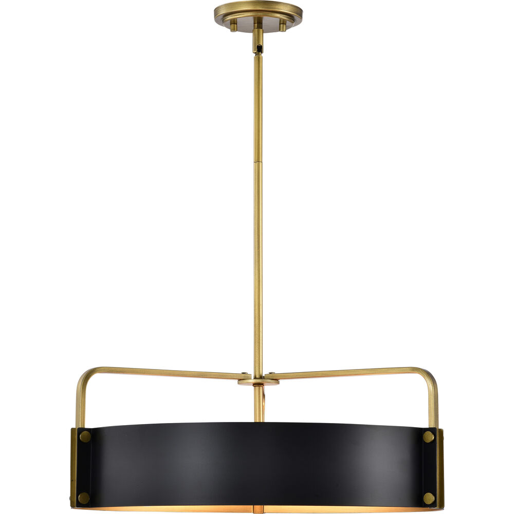 Nuvo Lighting Altos 5 Light 22 Inch Matte Black Pendant Ceiling Light