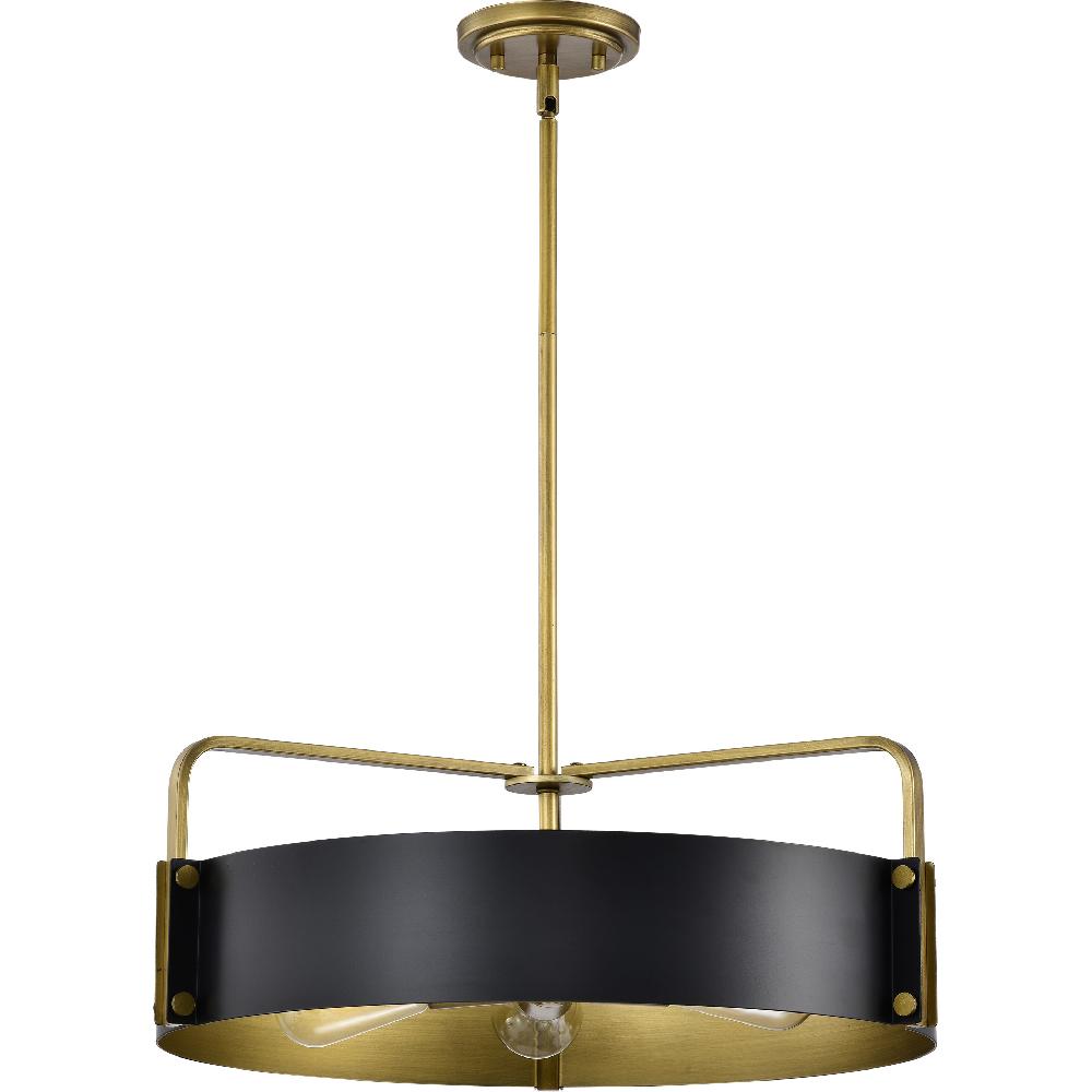 nuvo lighting Altos 5 Light 22 inch Matte Black Pendant Ceiling Light