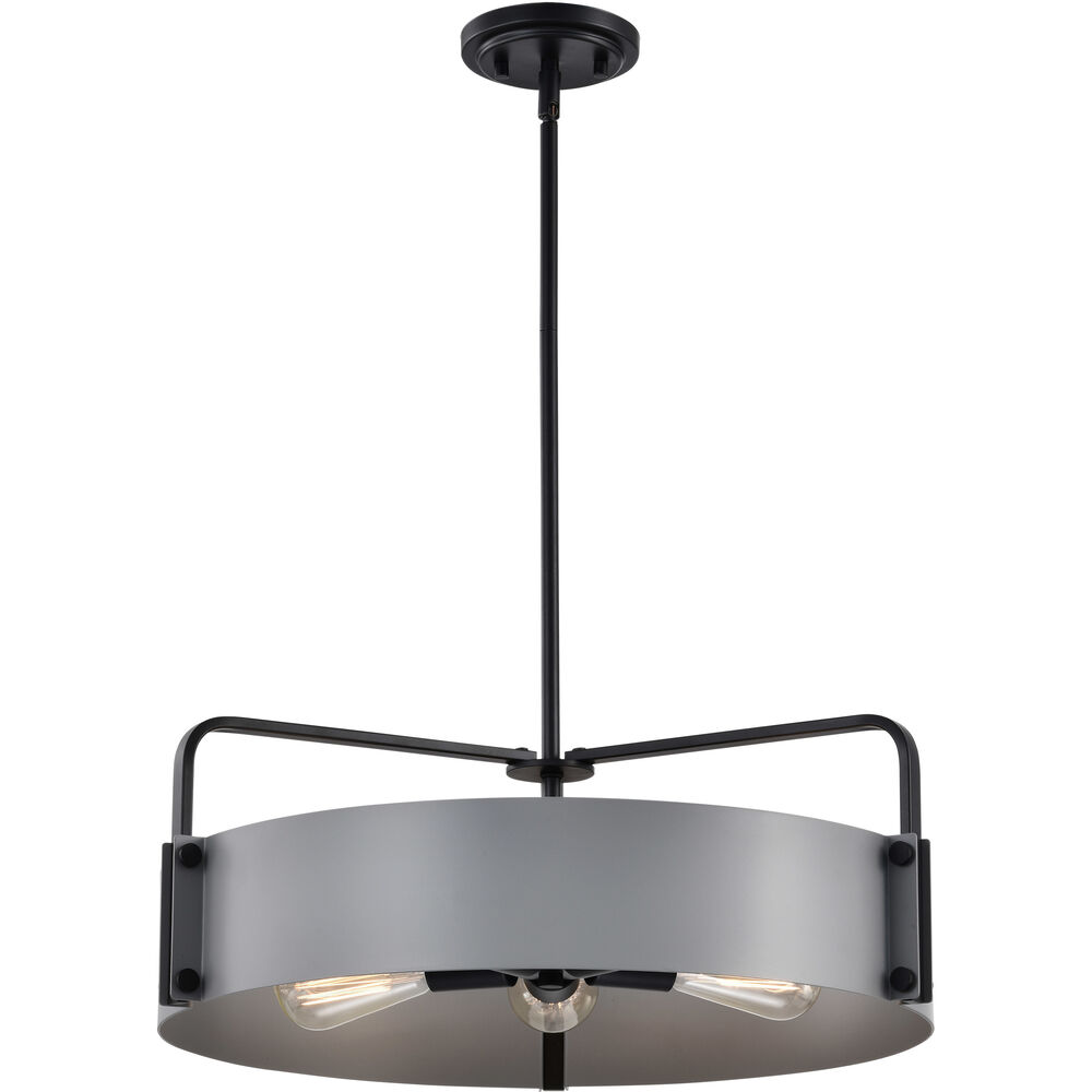 Nuvo Lighting Altos 5 Light 22 Inch Matte Gray Pendant Ceiling Light
