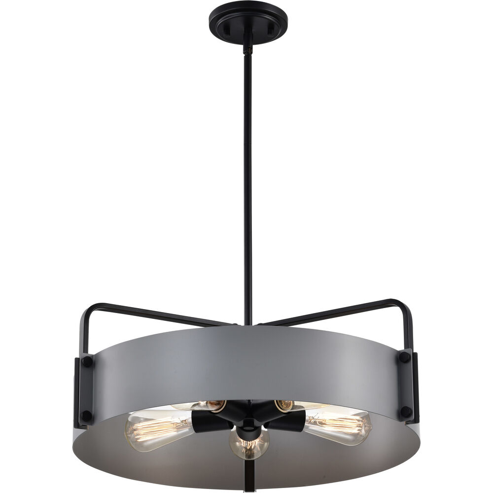 Nuvo Lighting Altos 5 Light 22 Inch Matte Gray Pendant Ceiling Light