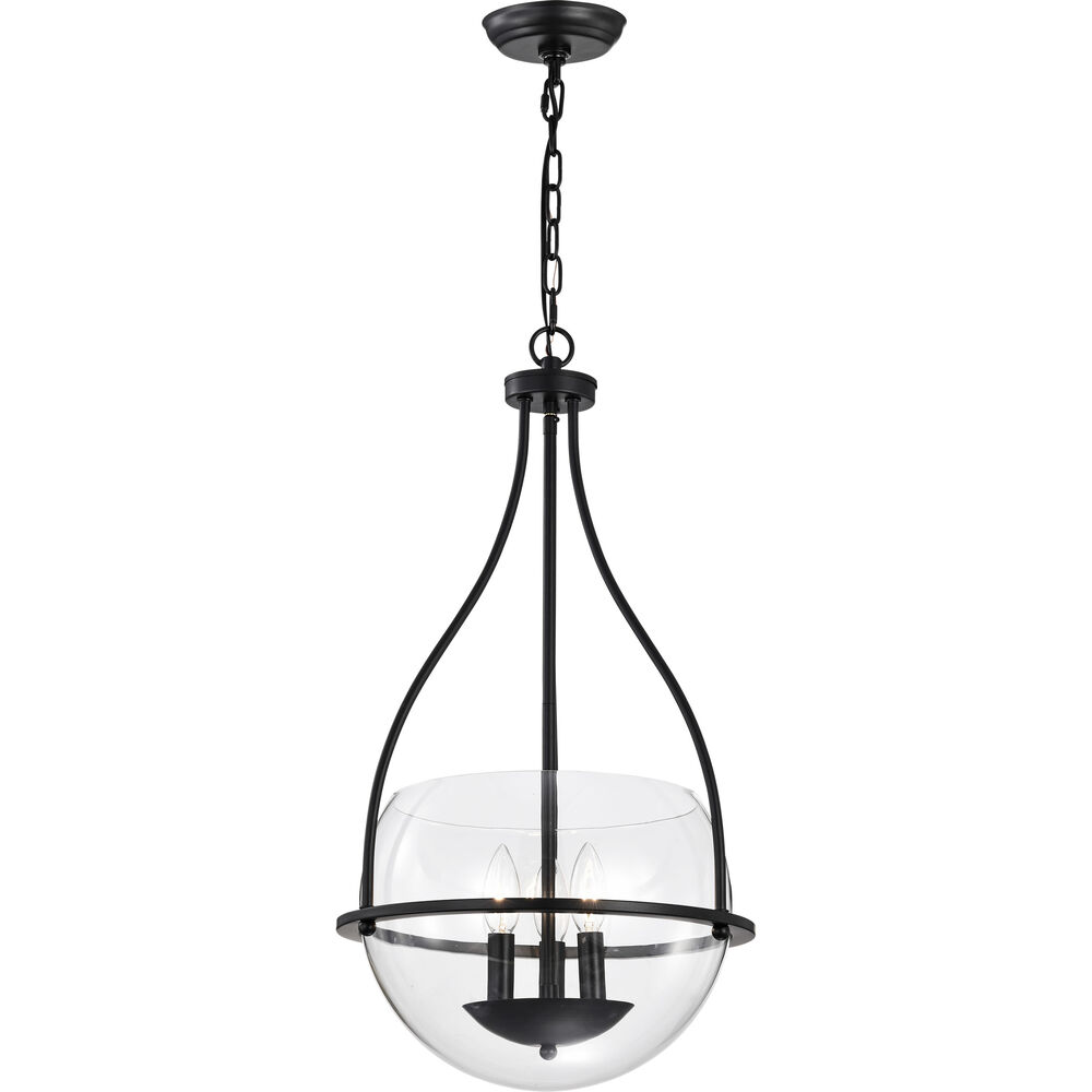 Nuvo Lighting Amado 3 Light 14 Inch Matte Black Pendant Ceiling Light