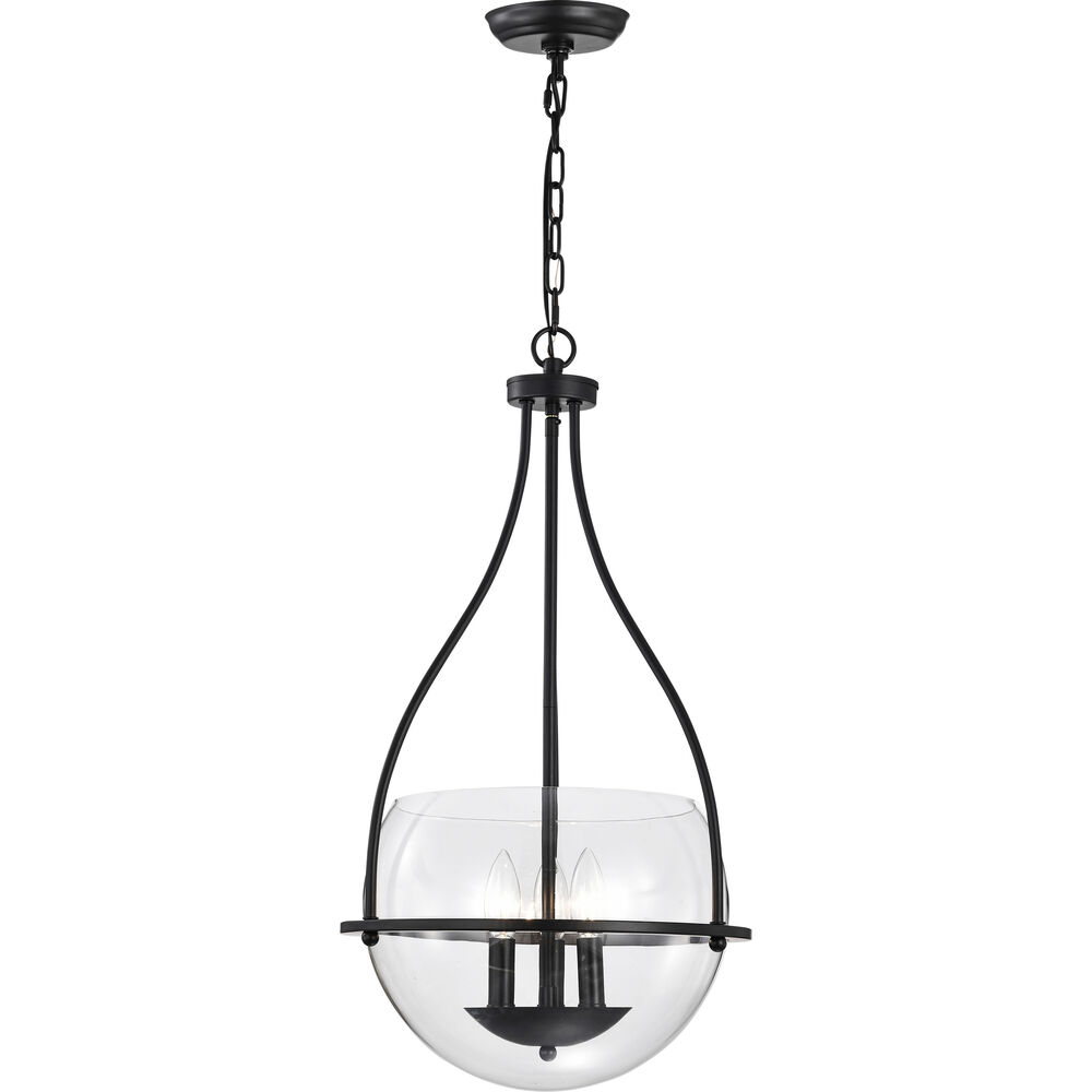 Nuvo Lighting Amado 3 Light 14 Inch Matte Black Pendant Ceiling Light