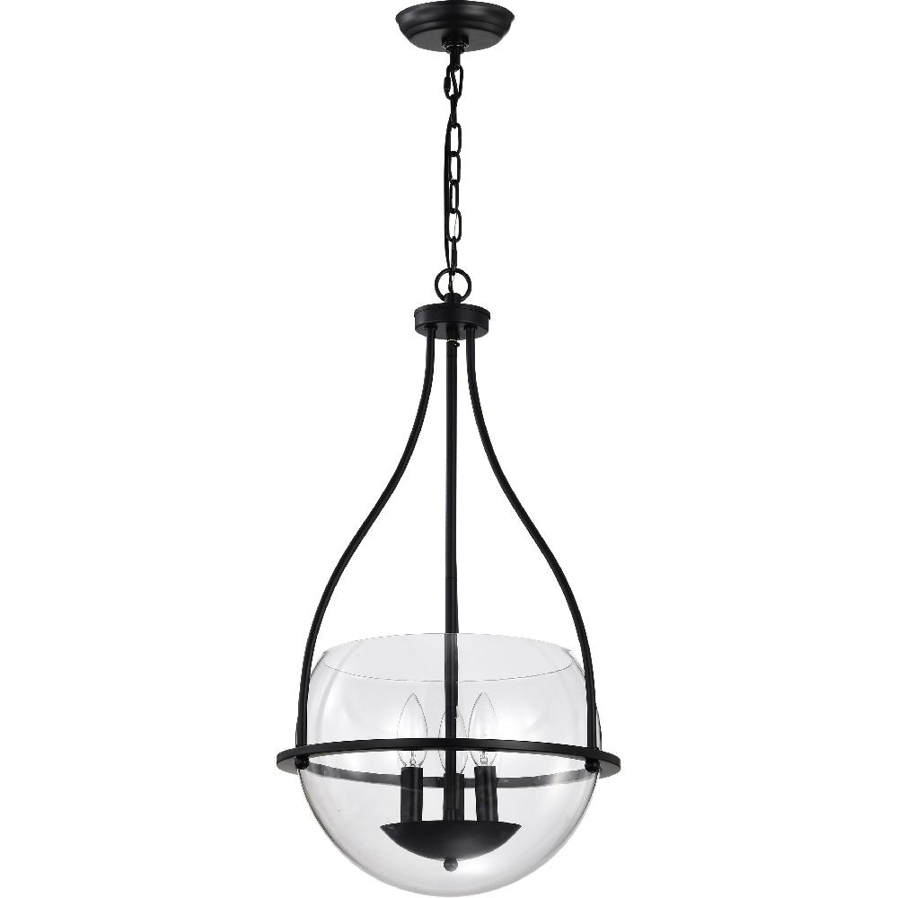 nuvo lighting Amado 3 Light 14 inch Matte Black Pendant Ceiling Light