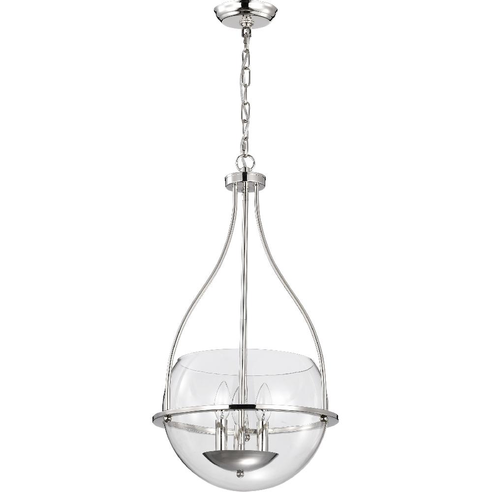 nuvo lighting Amado 3 Light 14 inch Polished Nickel Pendant Ceiling Light