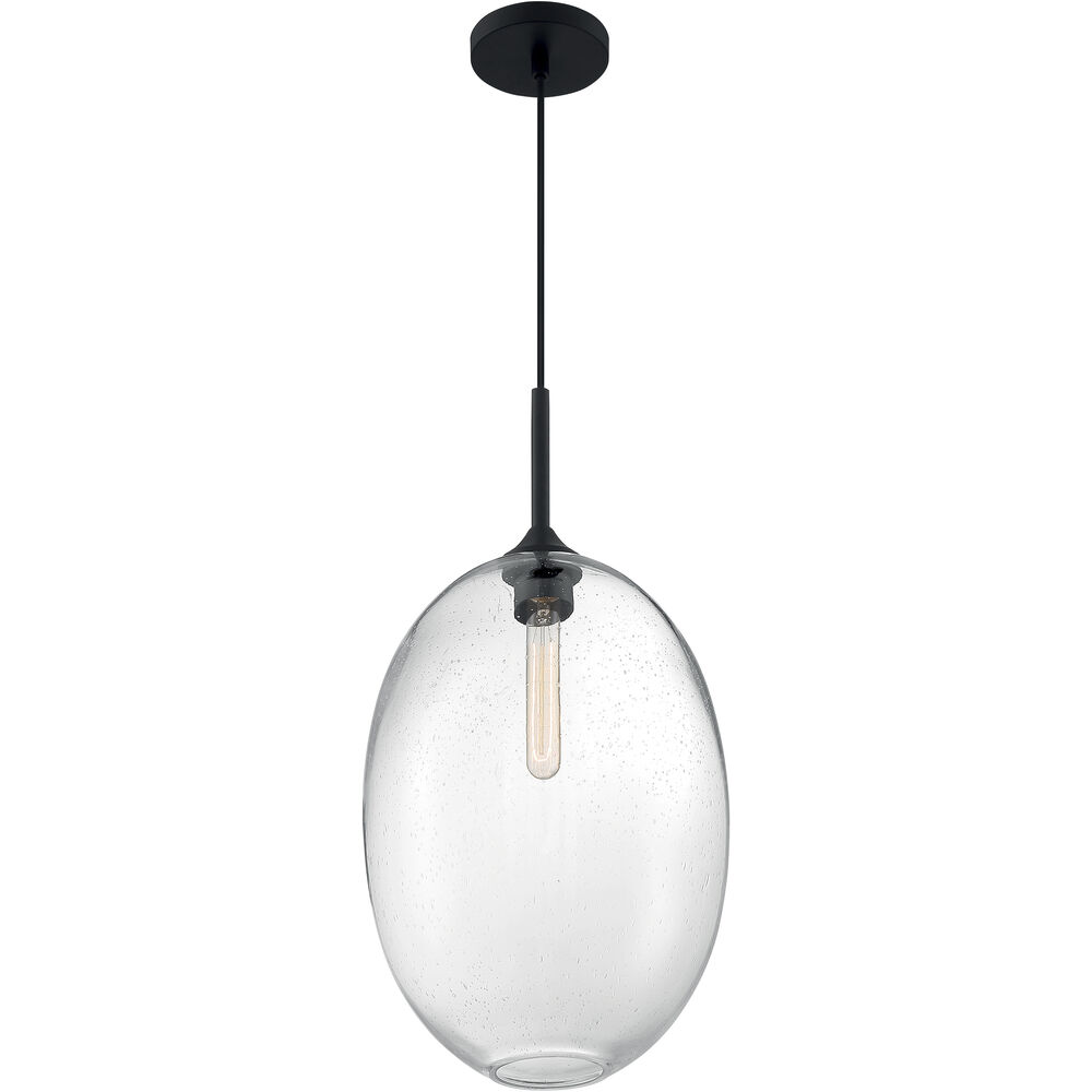 Nuvo Lighting Aria 1 Light 11.63 Inch Matte Black Pendant Ceiling Light