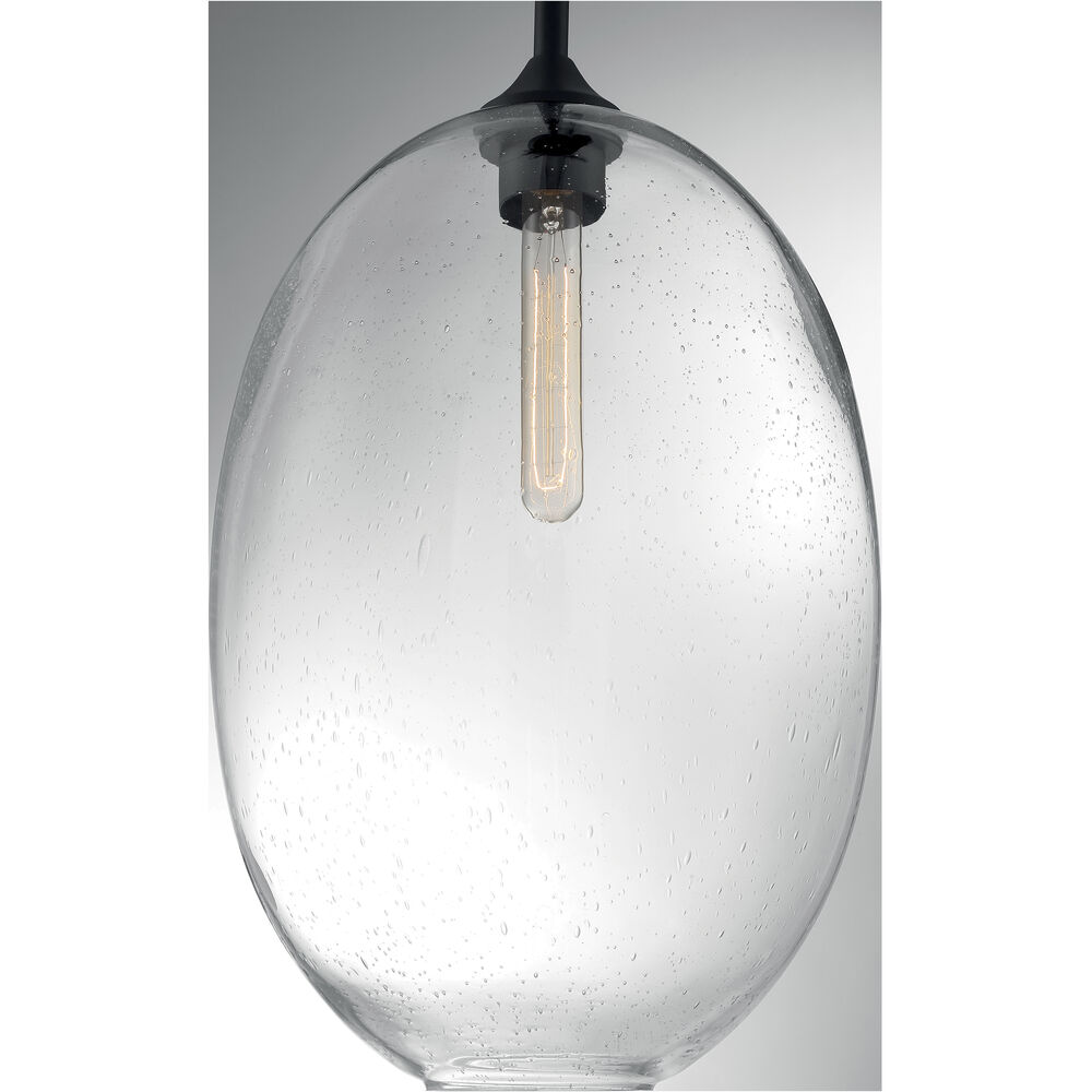 Nuvo Lighting Aria 1 Light 11.63 Inch Matte Black Pendant Ceiling Light