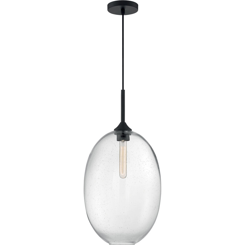 Nuvo Lighting Aria 1 Light 11.63 Inch Matte Black Pendant Ceiling Light