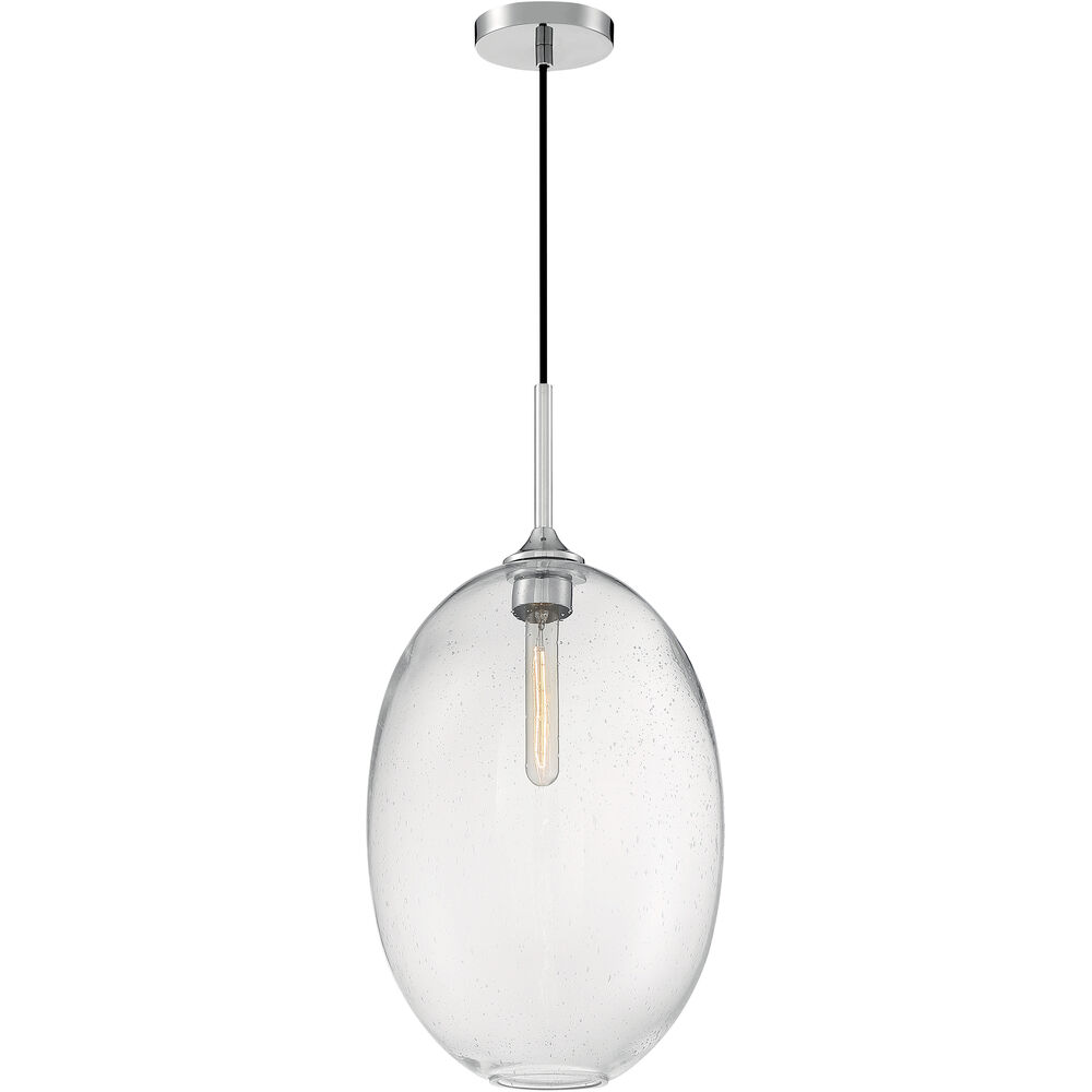 Nuvo Lighting Aria 1 Light 11.63 Inch Polished Nickel Pendant Ceiling Light